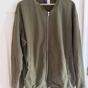 Divided Olive Green Zip-Up Jacket
